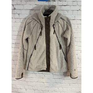 Women’s Kuhl Flight Fleece Jacket Size Large. Winter, Warm, Cozy, Snow Stone